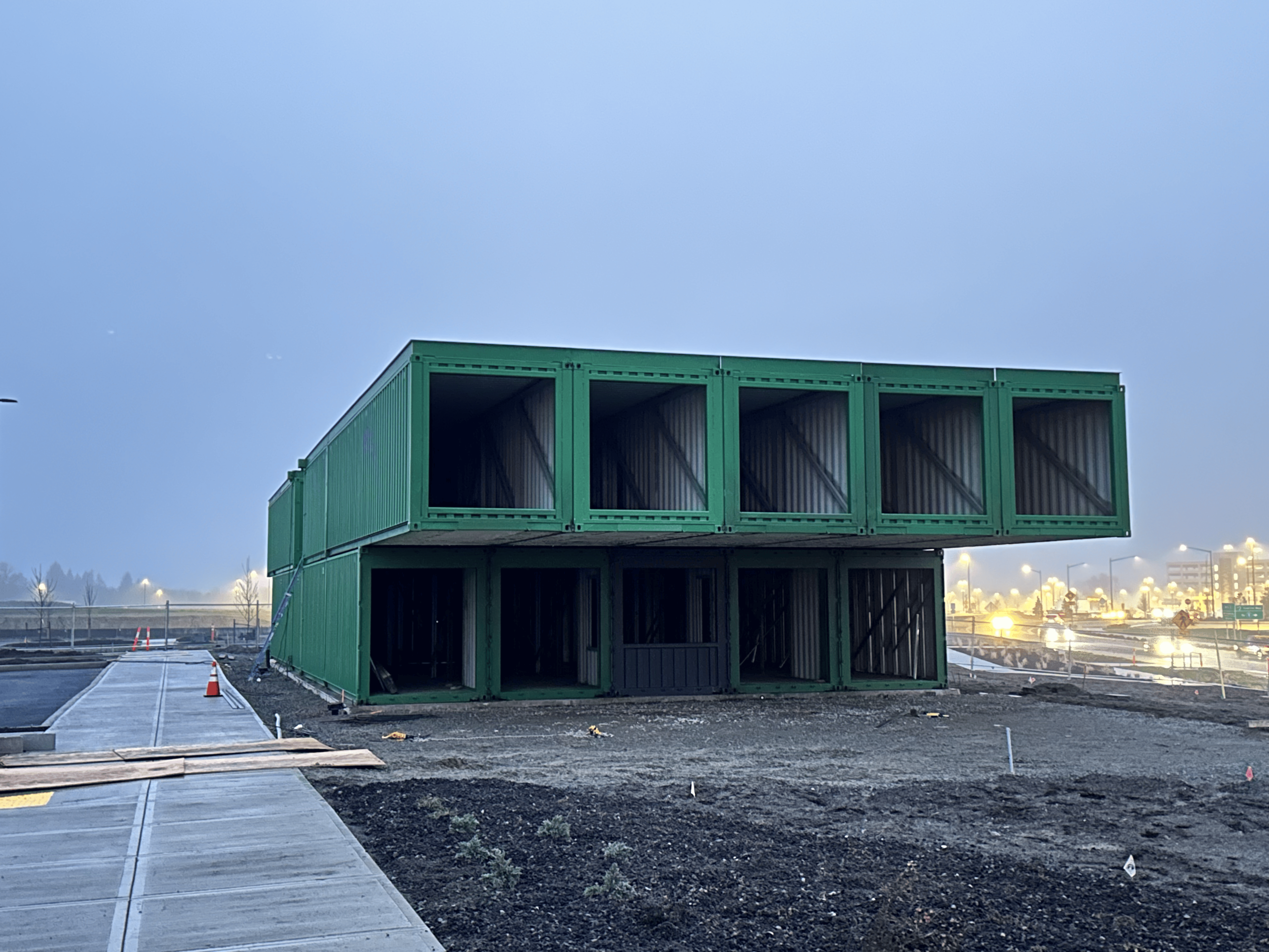 Shipping container front welding details